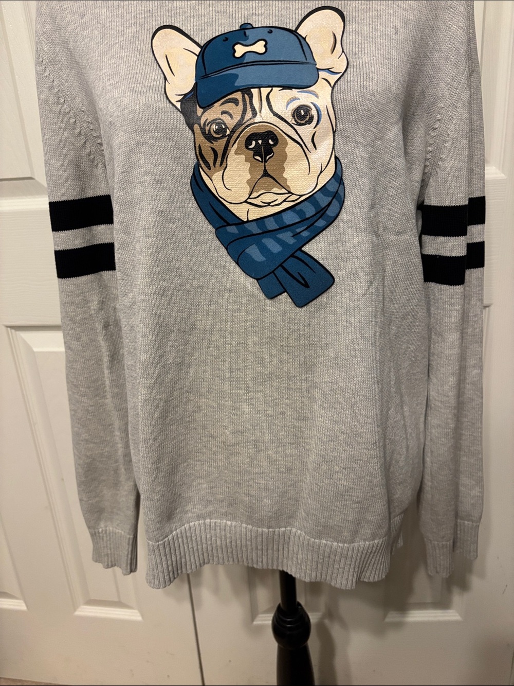 A21 French Bulldog Crewneck Sweater - Picture 3 of 7